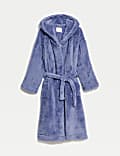 Fleece Hooded Dressing Gown
