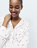 Cotton Modal Cherry Print Pyjama Set