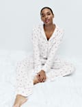 Cotton Modal Cherry Print Pyjama Set