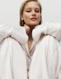 Premium Satin Geometric Revere Pyjama Set