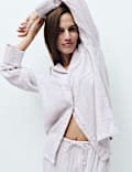 Muslin Striped Revere Pyjama Set
