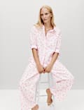 Pure Cotton Heart Print Pyjama Set