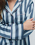 Dream Satin&trade; Striped Revere Pyjama Set