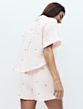 Pure Cotton Muslin Printed Shortie Set