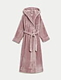 Fleece Hooded Dressing Gown