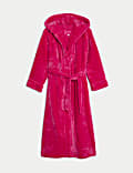 Fleece Hooded Dressing Gown