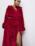 Fleece Hooded Dressing Gown