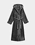 Fleece Hooded Dressing Gown