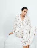 Ensemble pyjama familial 100 % coton modal imprim&eacute;