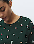 Pure Cotton Printed Matching Family Christmas Pyjama Set