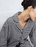 Pure Cotton Gingham Revere Pyjama Set