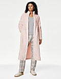 Fleece Zipped Long Dressing Gown