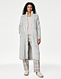 Fleece Zipped Long Dressing Gown