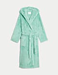 Fleece Hooded Dressing Gown