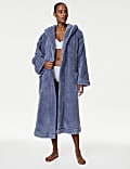 Fleece Hooded Dressing Gown