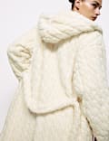 Jacquard Short Dressing Gown