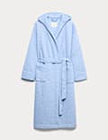 Quilted Hooded Long Dressing Gown