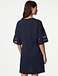 Pure Cotton Broderie Trim Nightdress