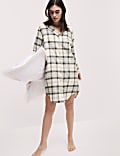 Cotton Rich Checked Nightshirt