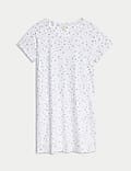 Cotton Modal Animal Print Short Nightdress