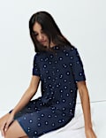 Cotton Modal Printed Nightshirt