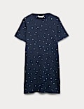 Cotton Modal Printed Nightshirt