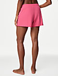 Cotton Rich Ribbed Lounge Pyjama Shorts