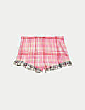 Checked Pyjama Shorts