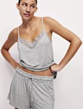 Lace Detail Pyjama Shorts
