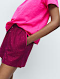 2pk Pure Cotton Printed Pyjama Shorts