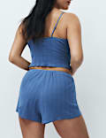 Pure Cotton Pointelle Pyjama Shorts