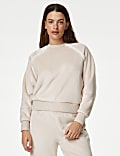 Fleece Borg Trim Lounge Sweatshirt