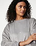 Flexifit™ Velour Foil Polka Dot Lounge Sweatshirt