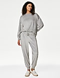 Flexifit&trade; Velour Foil Polka Dot Lounge Sweatshirt