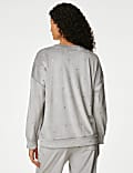 Flexifit&trade; Velour Foil Polka Dot Lounge Sweatshirt