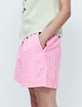 Pure Cotton Striped Pyjama Shorts