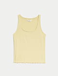 Cotton Rich Ribbed Lounge Vest