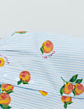 Short de pyjama en popeline 100 % coton imprim&eacute;e
