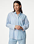 Cool Comfort™ Pure Cotton Striped Pyjama Top