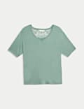Lace Detail Pyjama Top
