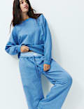 Cotton Rich Brushback Lounge Sweatshirt