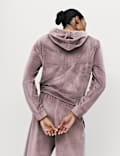 Velour Zip Lounge Hoodie