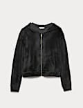 Lounge-Hoodie aus Velours