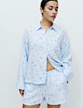 Pure Cotton Muslin Printed Pyjama Top