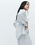 Pure Cotton Striped Pyjama Shirt