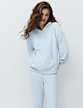 Cosy Boucl&eacute; Knit Hoodie