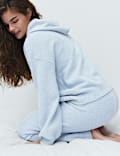 Cosy Boucl&eacute; Knit Hoodie