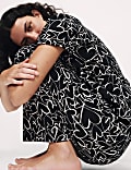 Cotton Rich Printed Pyjama Set