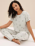 Cotton Rich Star Print Pyjama Set