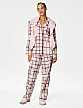Pyjama en polaire ultra-doux à carreaux